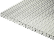 Plaque Polycarbonate Alvéolaire 4 mm - Clair - 0,50 m x 1 m