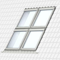 Raccord d'étanchéité Combinaison Quattro L Velux EKL S0222 Gris