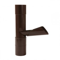 Récupérateur eau pluviale à clapet Marron Diamètre 80 mm Nicoll REP80M