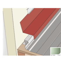 Rive Contre Mur pour Plaque Acier Mauka® Line 260 x 2100 mm RAL 86E2