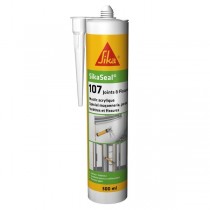 Mastic Acrylique SIKASEAL 107 Blanc pour Joints et Fissures, 300 ml