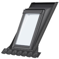 Sous-Costière Velux EAW 6000 pour Relever 1 fenêtre Gris