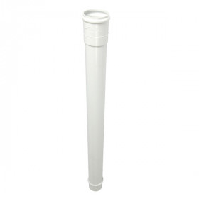 Dauphin PVC Droit Blanc pour Gouttière Nicoll diam 80, L 1 m