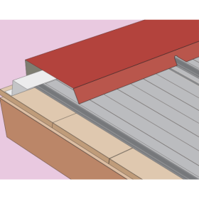 Bandeau de Faitage Cranté pour Plaque Mauka® Line D230 2,1m