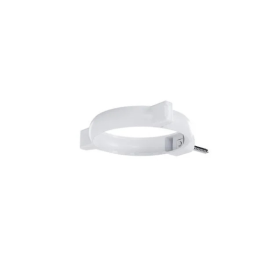 Collier de Fixation PVC MEP 10BAVB pour Tuyau de Descente ⌀100mm Blanc