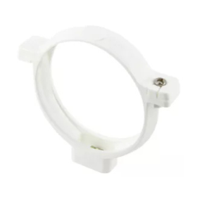 Collier PVC à bride Descente de Gouttière Nicoll Blanc D80