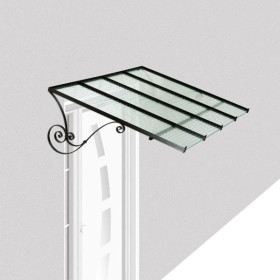 Marquise de Porte Acier Cannoise, 200 x 100 cm