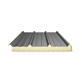 Panneau Sandwich isolé Ondatherm® T 40mm Gris RAL 7037 1x7,60 m