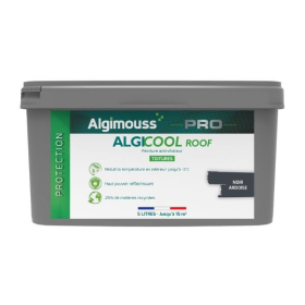 Peinture Anti-chaleur pour Toiture Algicool Roof Noir RAL 7024, 15L