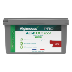 Peinture Anti-chaleur pour Toiture Algicool Roof Rouge RAL 3013, 5L
