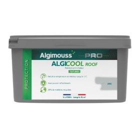 Peinture Anti-chaleur pour Toiture Algicool Roof Zinc, Seau de 5L