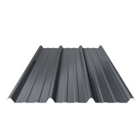 Plaque acier pour couverture - épaisseur 0,6 mm - 1 m x 3 m - couleur Bleu ardoise (RAL 5008), la plaque