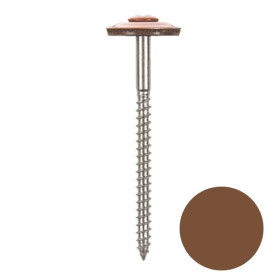 Vis Inox PZ Faîtage + Rondelle Vulca Faynot 4,5x120mm RAL 8024 100pcs