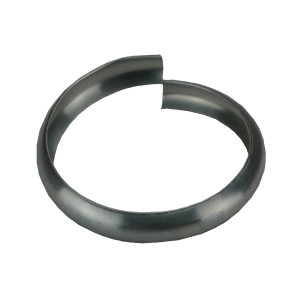 Bague Simple Extensible Sans Bord en Zinc Naturel, diam 100 mm