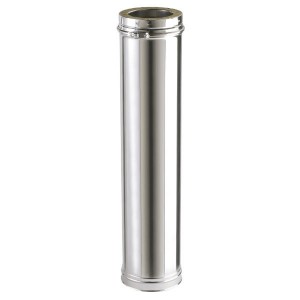 Conduit Cheminée en Inox Double Paroi Isolé Element 1250 mm Ø153mm