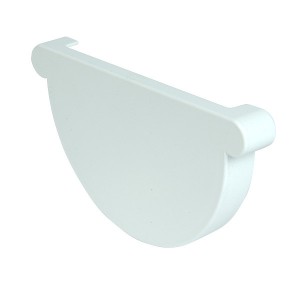 Fond de Gouttière PVC demi ronde à coller Blanc Nicoll dev 33