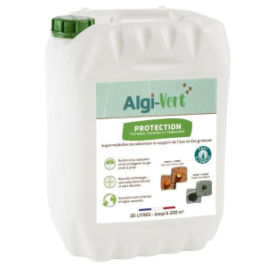 Hydrofuge et Oléofuge pour Toitures, Façades, Terrasses Algi-Vert, 20L
