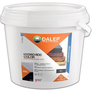 Hydrofuge Coloré Minéralisant Dalep Hydro-Roc Color Noir Bidon 5L 