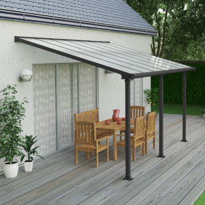 Pergola Alu Gris en Kit Olympia Canopia by Palram, Dimensions au choix