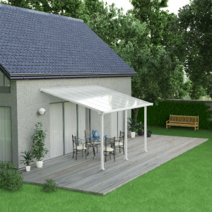 Pergola Alu Blanc Kit Olympia Canopia by Palram, Dimensions au choix