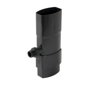 Récupérateur eau pluviale ovoïde Anthracite Diam 90x56mm Nicoll REP95A