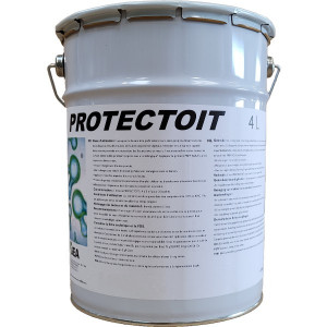 Revêtement Toiture Imperméabilisant Dalep Protectoit Rouge Pot 4L 